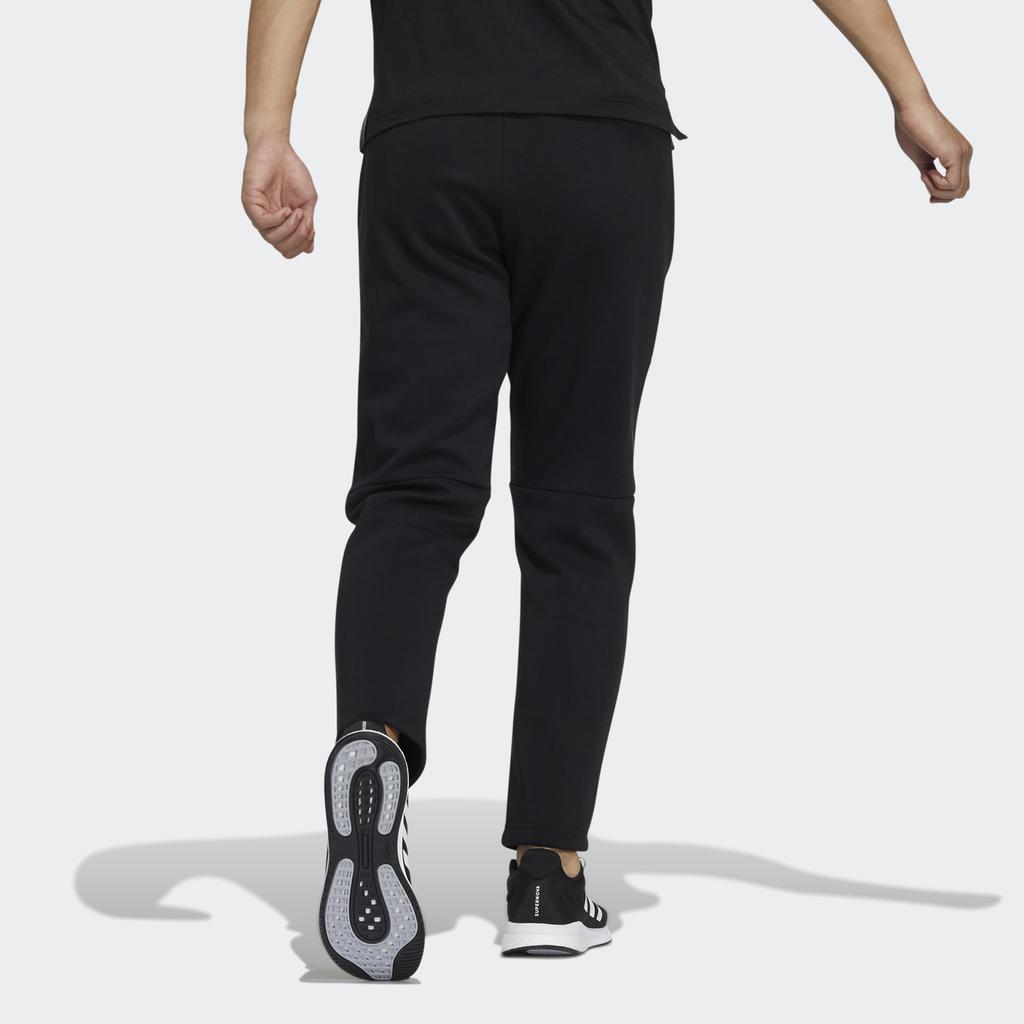 Adidas Knit Warm Pants With Minimal Logo Men Bottoms Black H39281