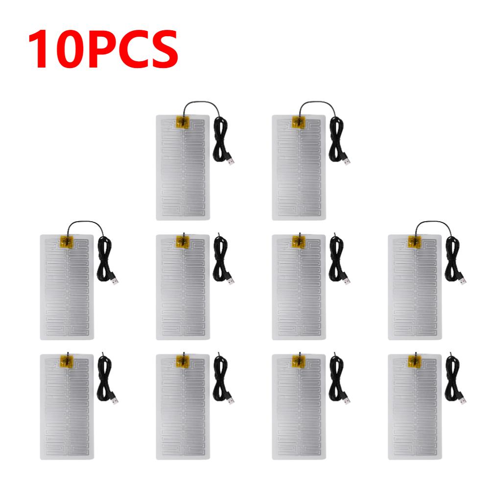 1-10PCS 5V USB Heating Pad Plug And Play Warm Plate Heater Sheets for Mouse Pad Mats Reptiles Supplies Plant Warm Heating Pad