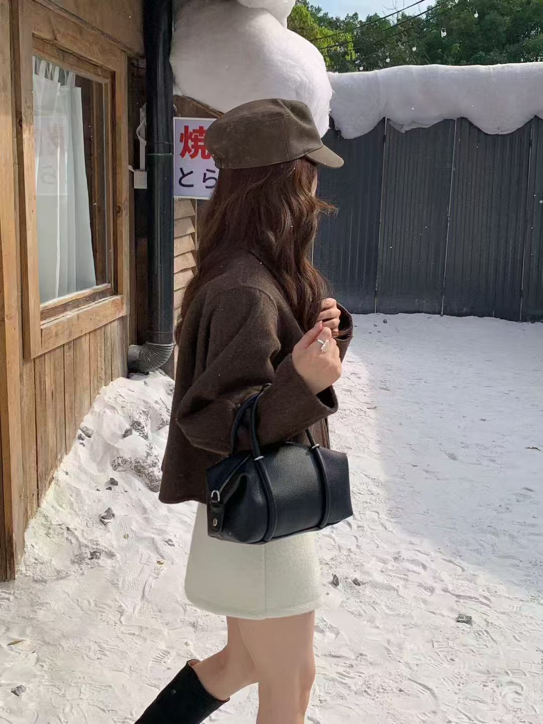 

Fashion Small Boston Bag Top Handle Shoulder Bags for Women Handbags PU Leather Crossbody Bags Soft Female Clutch