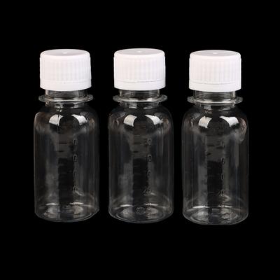 5 Stück 60 ml kleine Plastikflaschen Ingwer-Shot-Flaschen mit Verschluss Mini-Saftflaschen Wiederverwendbarer Flüssigkeitsflaschenbehälter Auslaufsicher