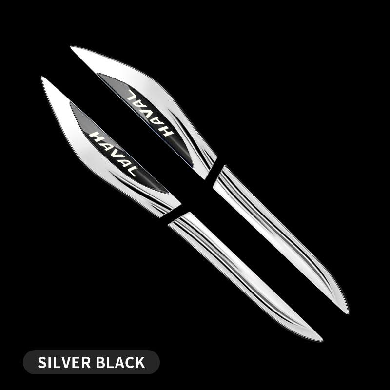 

2pcs 3D PVC Metal Logo Side Fender Emblem Badge Sticker Decal For HAVAL H6 GT H9 H7 Jolion F7 H2 F7X