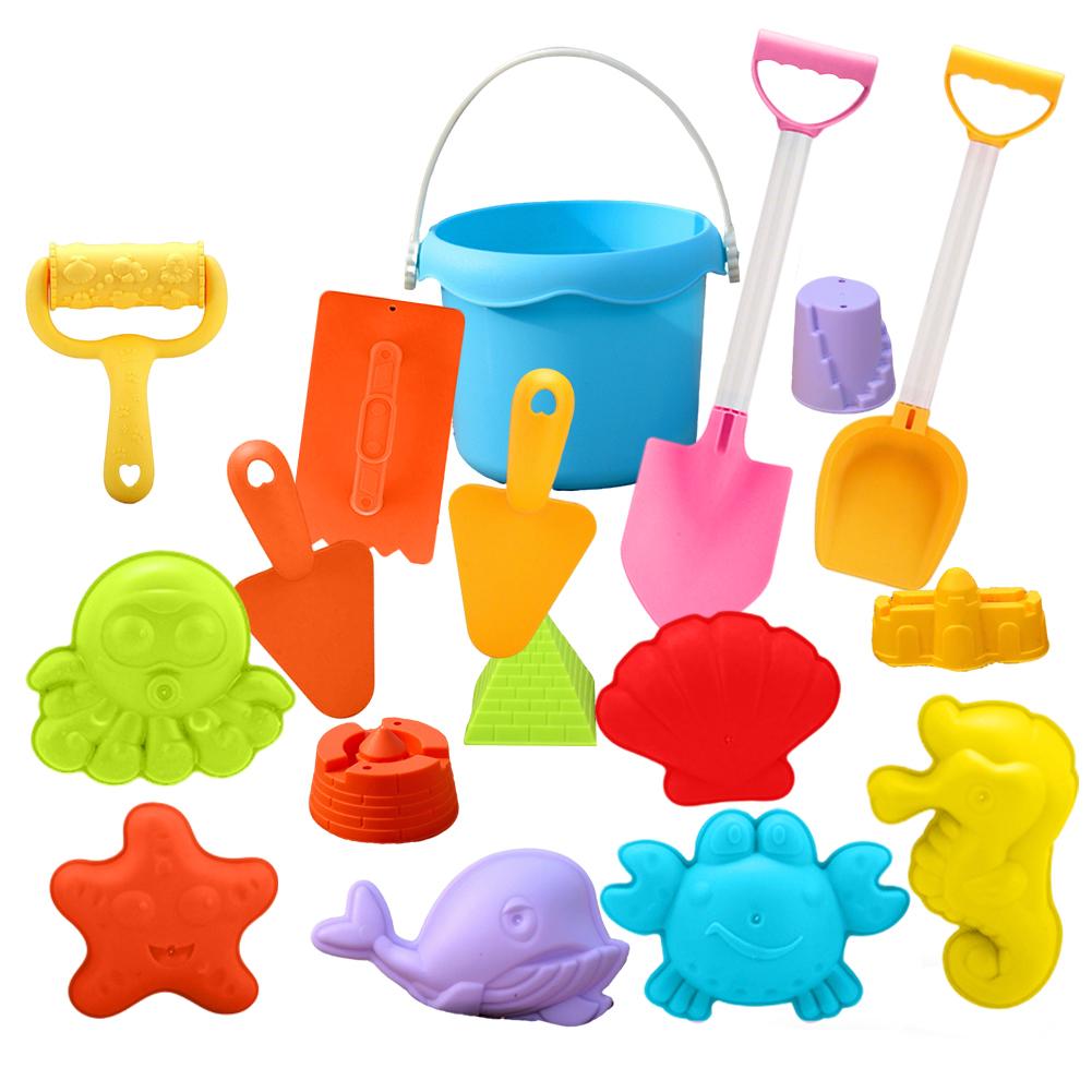 1Set Beach Toys Set Kids Sandbox Kit Summer Outdoor Play Sand Water Game Toy With Truck Watering Can Shovel Mold For Gift