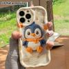 Phone Case: 2D Flat Design Suitable for iPhone 18 17 16 15 14 13 Pro Protective Case, Scarf Little Penguin, Perfect Christmas and Halloween Holiday Gi