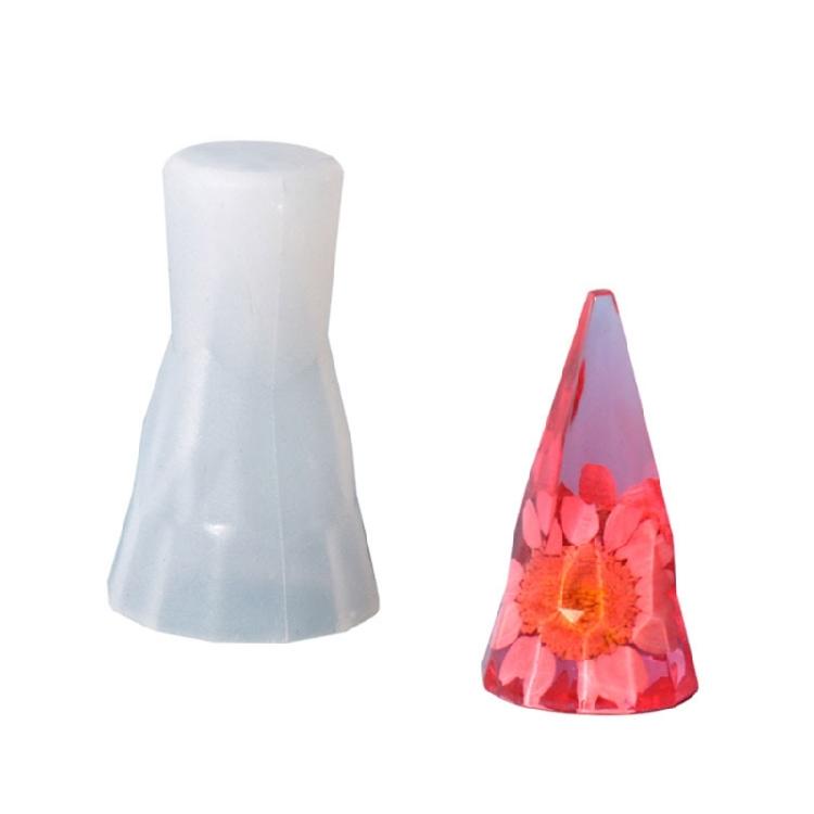 Ring Holder Cone Resin Mold Pyramid Mold for Epoxy Casting Jewelry Display Stand