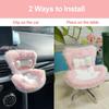 Accessories for 10-17cm Dolls, Doll Car Seat with Clip Onto Car Air Vent, Includes Seat Leg for Desktop Display (Pink)