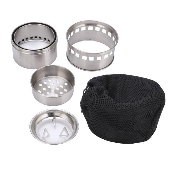 

Stainless Steel Outdoor Camping Wood Stove Portable Folding Picnic Barbecue Wood Stove