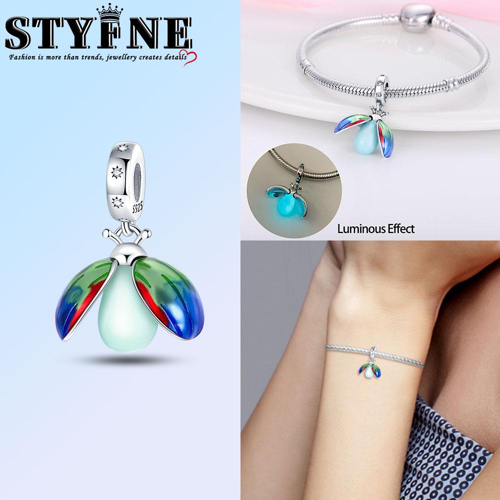 Copper Pink Butterfly Red Dragonfly Charm Beads Suitable For Diy Birthday Party Gift Jewelry Bracelet Accessories