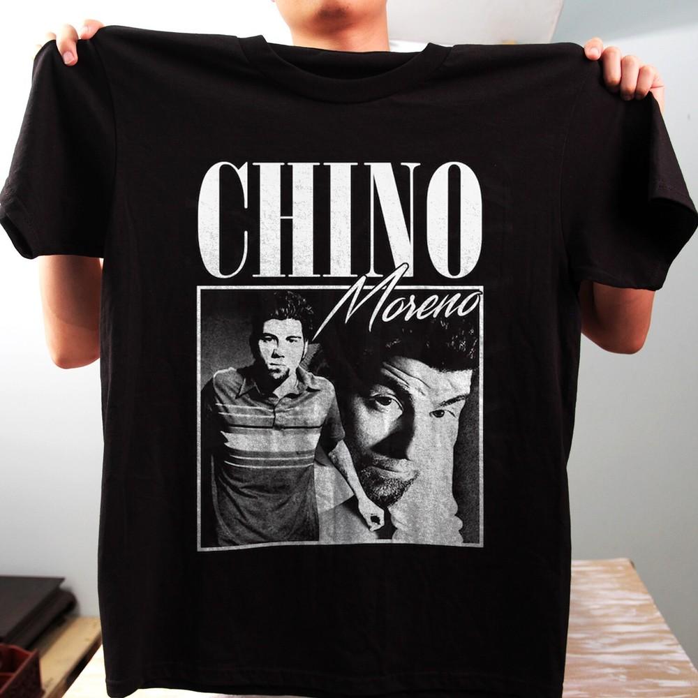 Chino Moreno Vintage Retro Y2K  Unisex Black T-shirt Size S-5XL Unisex T-Shirt S