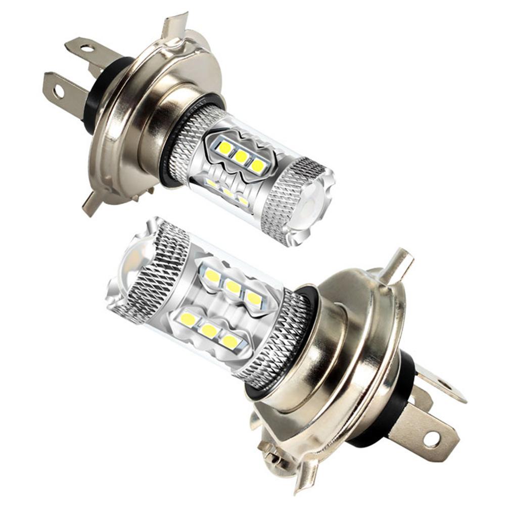 2Pcs H4 Led Bulb Car Headlight Motorcycle H4 Auto Fog Lamps 9003 HB2  Light 12v 80W 6500K Light Headlight Bulb Signal