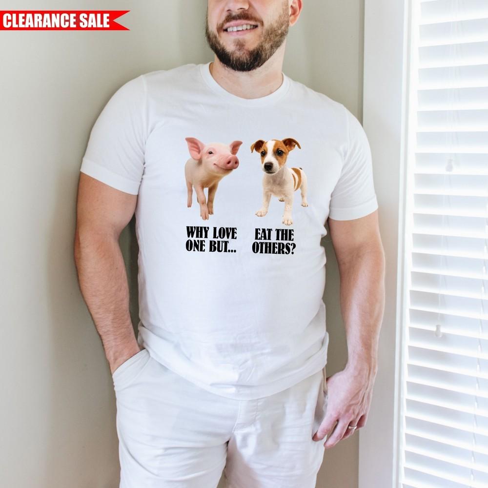 

Веганская Вегетарианская Футболка с Животными Принт Любитель Животных Подарок Мужская Футболка с Коротким Рукавом L