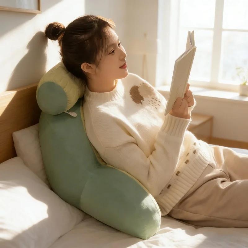Pregnant Women Ice Silk Bedside Backrest Waist Pillow Multifunctional Sofa Bed Reading Pillow Pregnancy Lumbar Support Cushion
