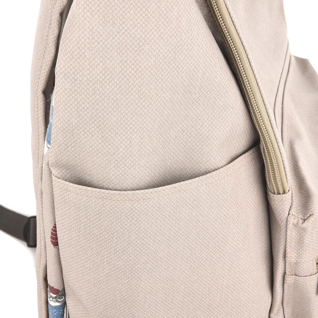 Kusguru Japan Tier-Mode Rucksack, Damen, 258532, Beige, Mittel