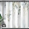 Digital Printing Polyester Pongee Shower Curtain Waterproof Mold Proof Bathroom Decorations  Shower Curtain Manufacture