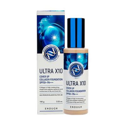 Premium Ultra X10 Cover Up Collagen Foundation 100ml (9 Options)