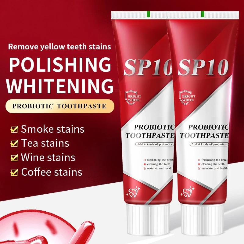 Dentifrice probiotique SP-10 Blanchiment des dents Élimine la plaque dentaire Taches Blanchiment des dents Hygiène bucco-dentaire Propre Haleine fraîche Produit de soin des dents