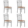 Day and Night - Day and Night Dining Chairs 4 Units Brown MDF