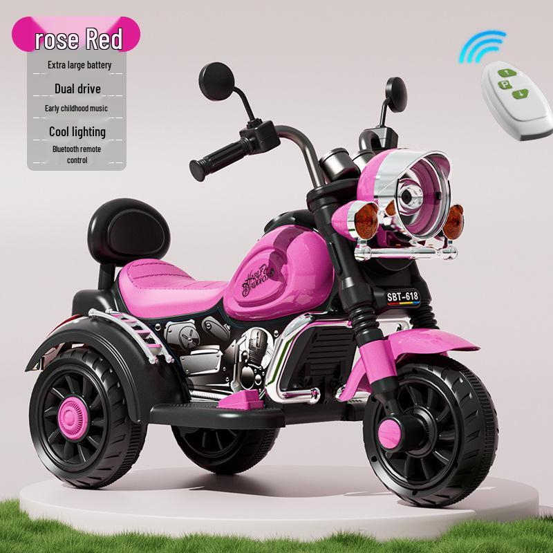 Kids' Electric Tricycle: Rechargeable Remote-Controlled Ride-On for Boys & Girls