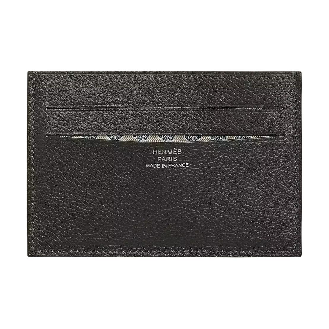 

Hermes Citizen Twill Металізована обробка Шкіра Evercolor Тримач для карток Чоловічий Тримач для карток Чорний H086496CAAC Black