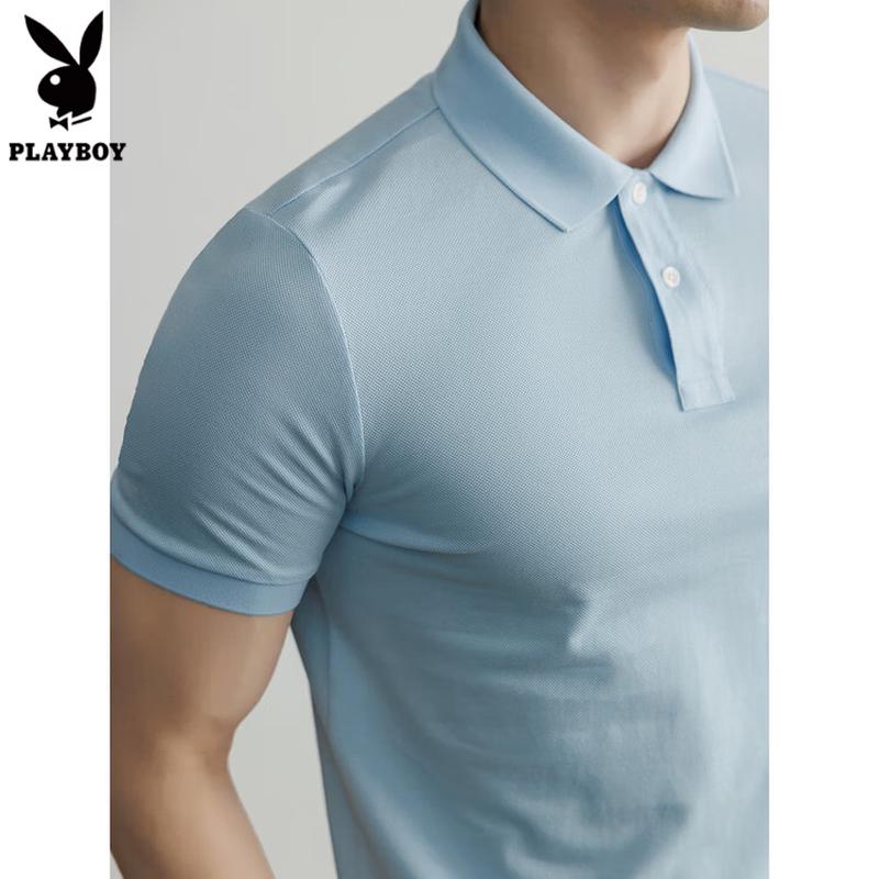 

PLAYBOY Men s Preppy Short Sleeve Polo Shirt XXL
