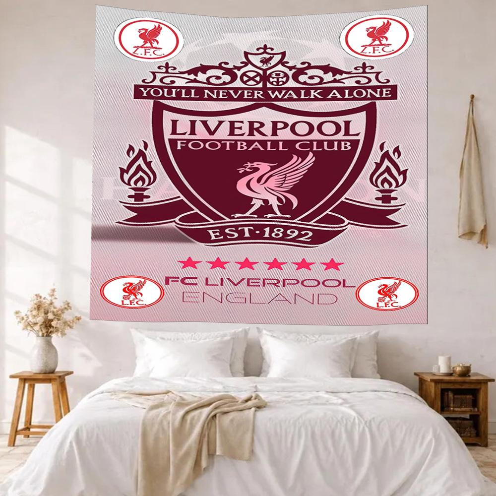 Liverpool Football Club Wall Decor Tapestry Art For Pet Memorial Birthdaywedding Party Backdrop Family Gift