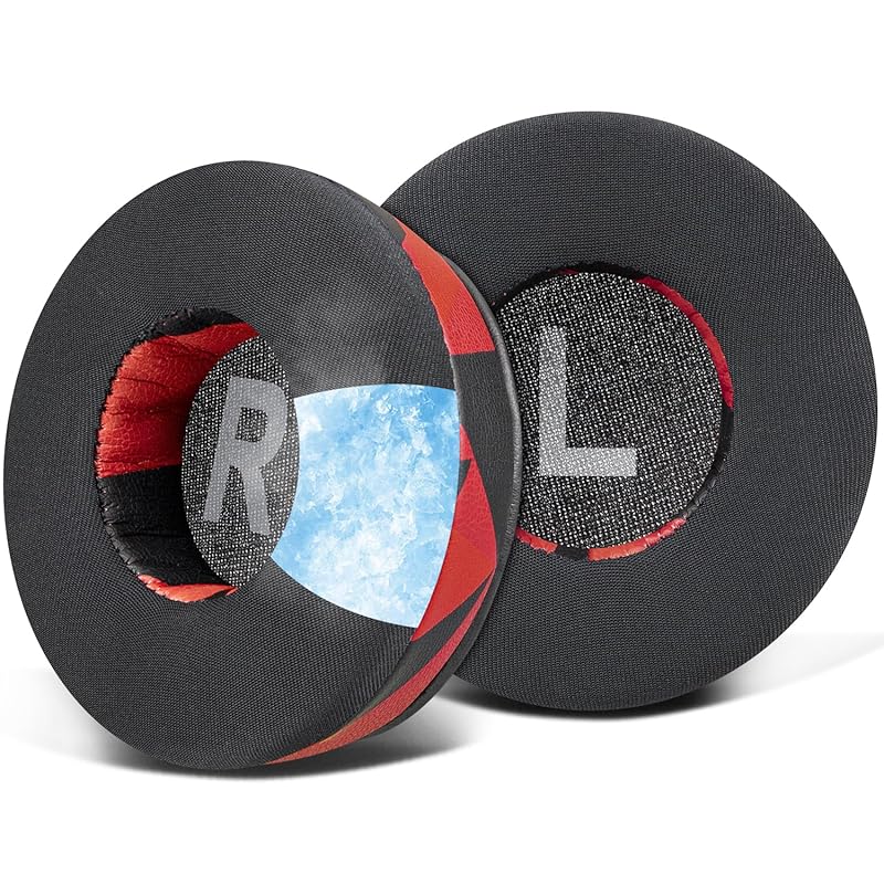 

SOULWIT cooling gel pad ear pads Logicool H390/H390R H600/H600R H609 H760 for headset exchange ear cushion ice silk fabric replacement earmuffs make