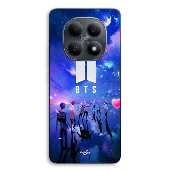 Coque de téléphone - MANIACASE - Xiaomi Redmi Note 15 5G - silicone TPU - Noir - BTS groupe symbol army