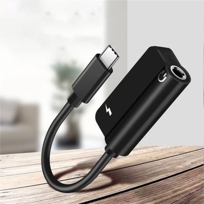 2 In 1 Audio 3.5mm Headphone Type-C To Jack Charging Converter Cable Adapter