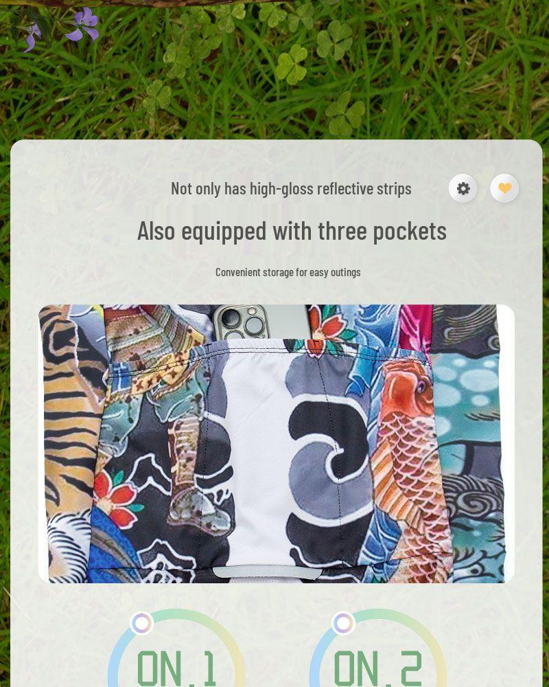 Japanese Tattoo Cycling Jersey - Spring/Autumn Cotton Fleece Long Sleeve, Unisex