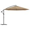 Cantilever Umbrella with Aluminum Pole 350 Cm Taupe
