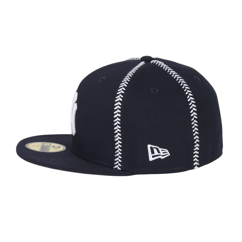 New Era 59FIFTY MLB Ball Stitch NY 7 5950 BALL STITCH WSSP NEYYAN NER36C5358 Cap, Navy, 1/2 inch, NVY, 14388872,