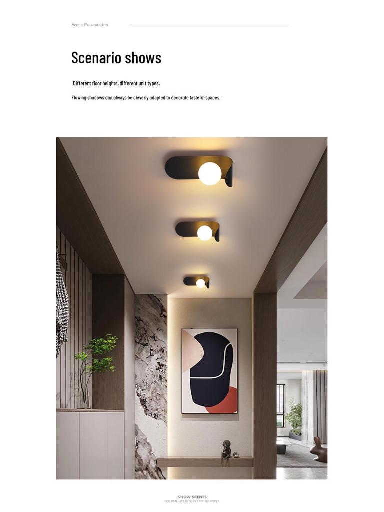 Grand View Modern Minimalist Wall Lamp for Bedroom, Living Room, or Corridor