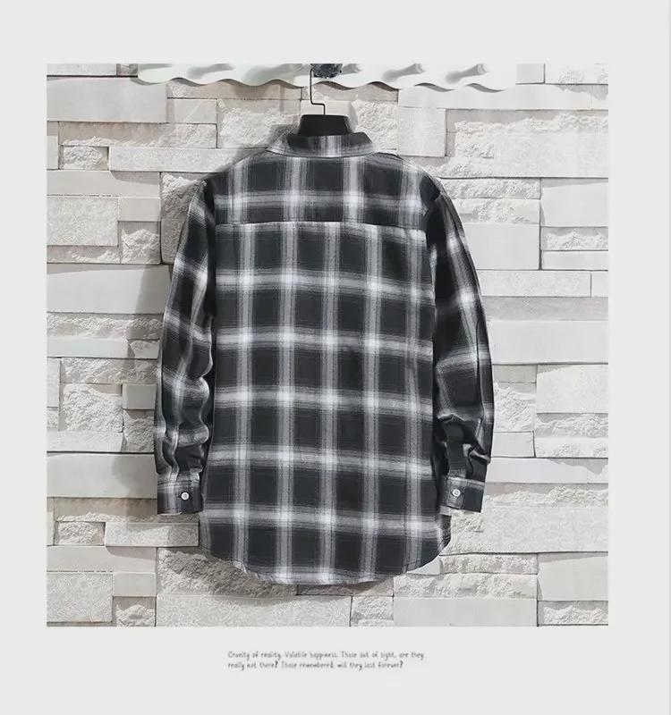 2024 Men's Plaid Velvet Warm Long Sleeve Shirt - Autumn/Winter Collection