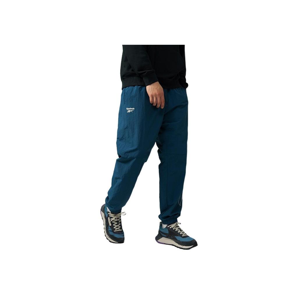 Reebok Comfortable Woven Sports Casual Pants Unisex Bottoms Legion-Blue 24FRM603UGBA