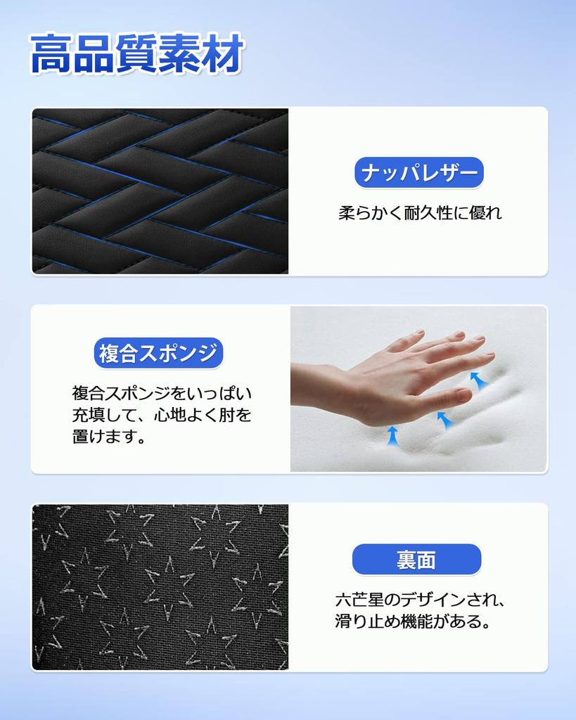 Mozan Armrest for Honda New Vezel RV Series RV6 April 2021 Parallelogram Pattern Armrest Console Box Protective Elbow Custom Stain Custom Easy Direct