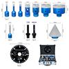12Pcs 5/8-11 Thread Diamond Hole Saw Kit with Metal Cutter Aluminum Case Wear-resistant Easy Drilling