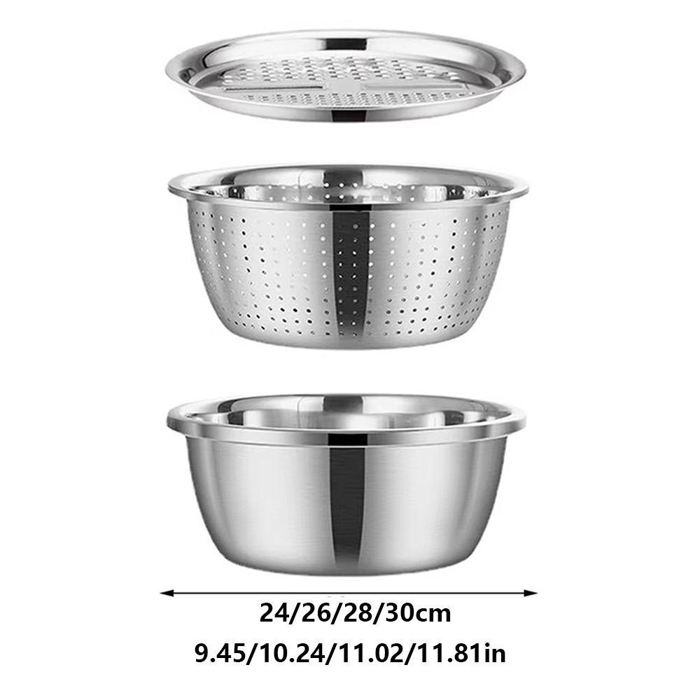 Thickened Vegetable Slicer Grater Stackable Mixing Bowl Set Vegetable Washing