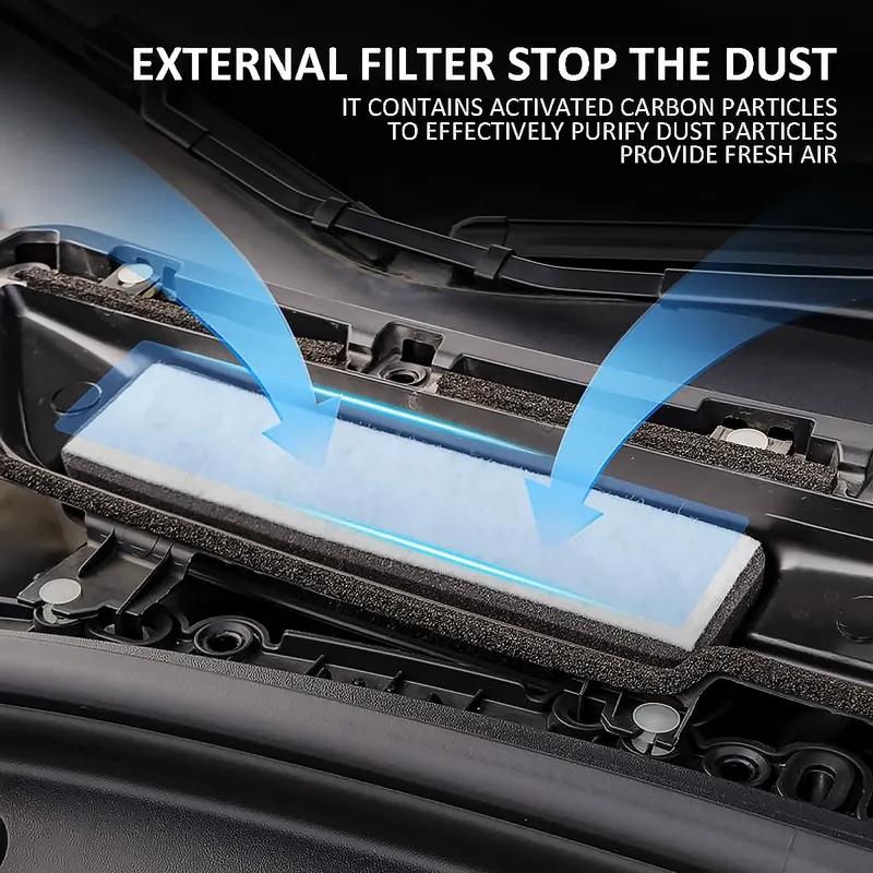 Air Intake Filters for Tesla Model 3 2017-2020 Grille Cover Inlet Vent Protector Internal External Flow Protection Accessories