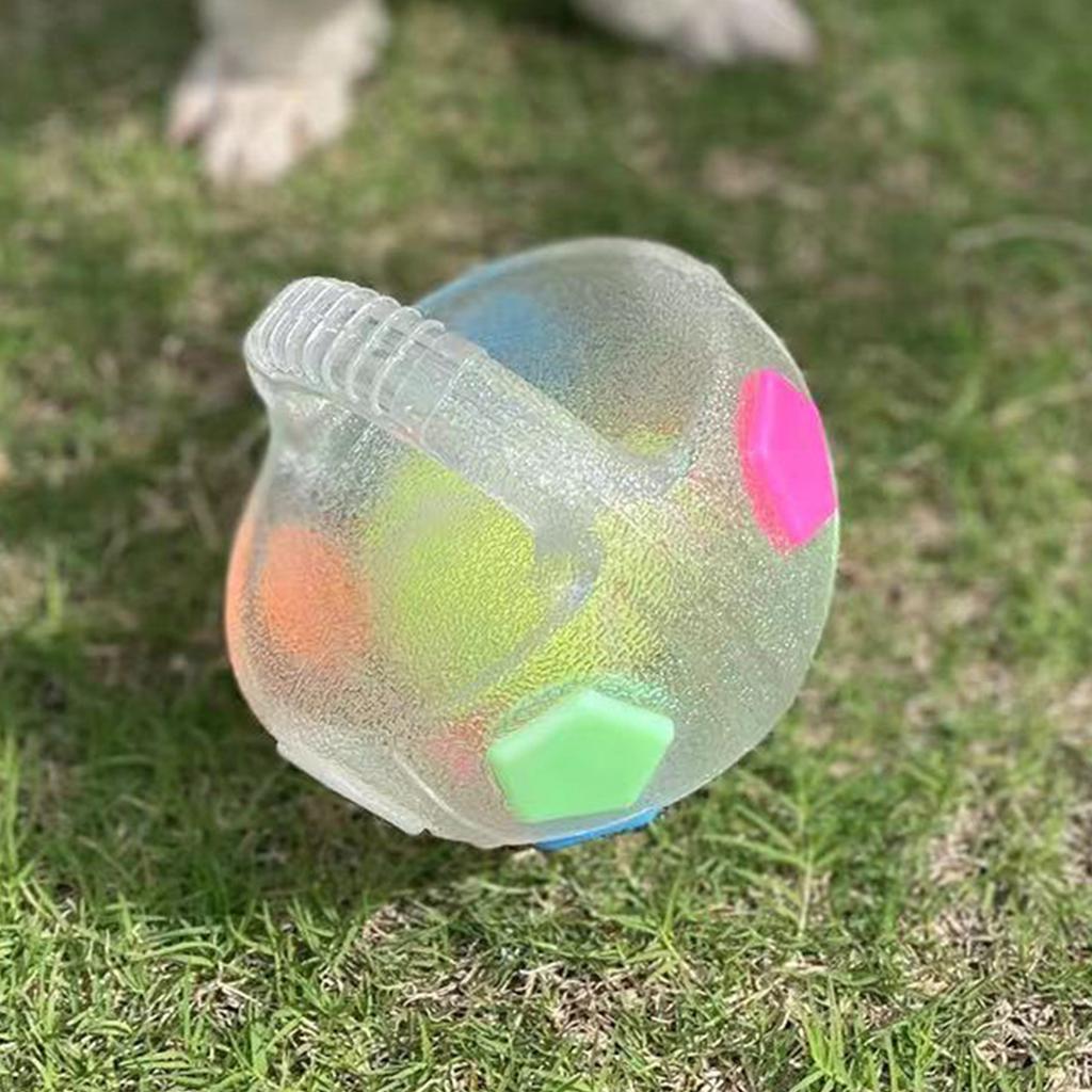 Handle-Equipped Calming Ball, Interactive Football Dog Toy With Squeaker, Dispenser, And Licking Feature, Floating Dog Toy, Suitable For Small, Medium