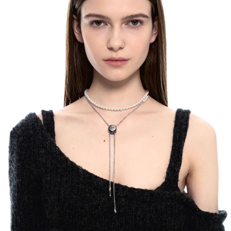 SENTIMENTS ESSENTIAL NO.1 PEARL NECKLACE 925 silver