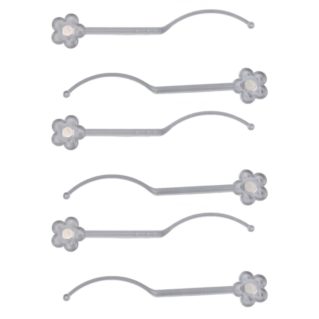 6pcs False Eyelashes Display Stick with Magnetic Eyelash Extension Sample Lash Display Stick for