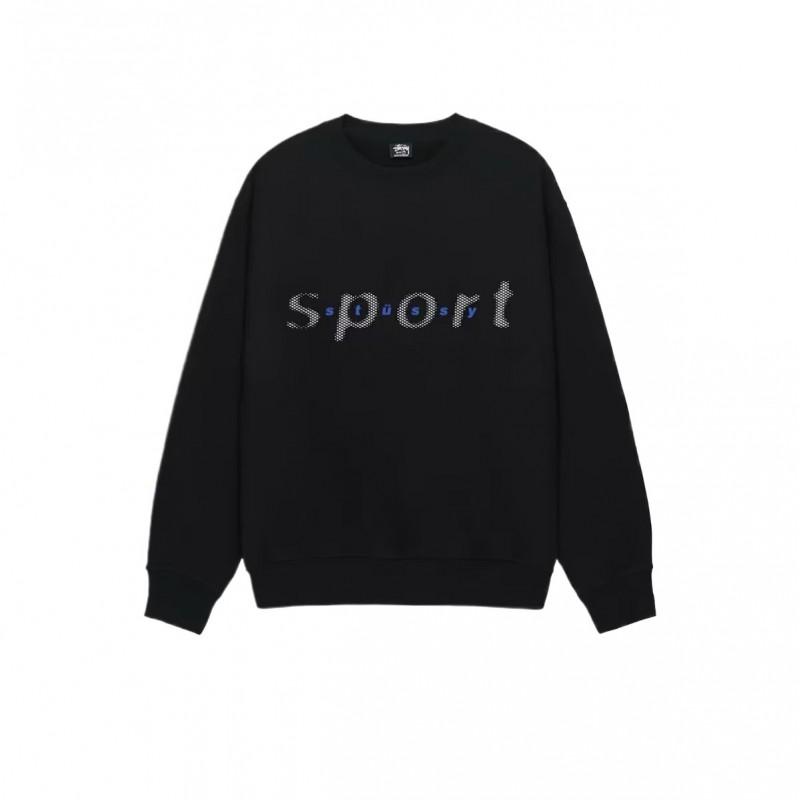 STU26 Otoño Invierno Unisex Oversized Algodón Cuello Redondo Sudadera de Manga Larga Adolescentes Adultos