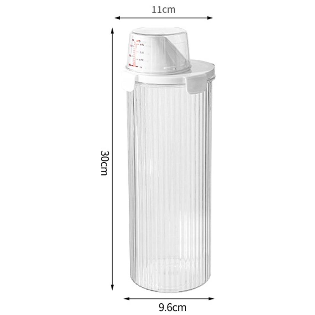 Tragbarer Waschpulverspender mit Messbecher - Luftdichter Aufbewahrungsbehälter für Waschmittel für bequemes und effizientes Waschen