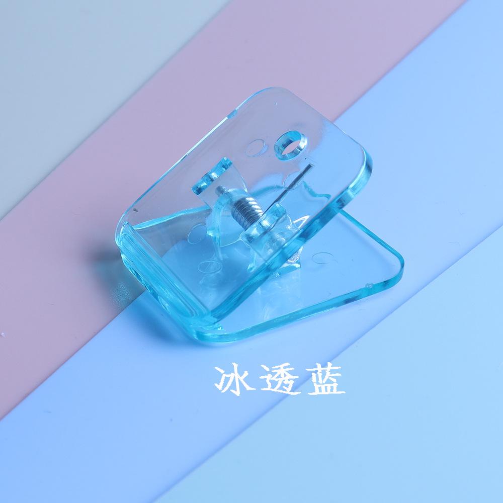

Color Mini Paper Clip Transparent File Binder Documents Bookmarks File Index Page Holder Clamp Office School Supplies