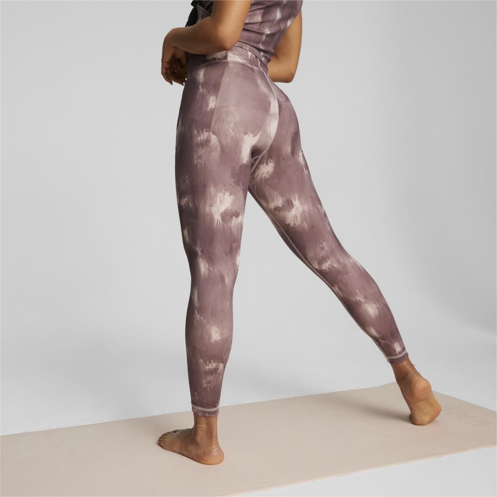 Puma Tie-Dye Print Sports Yoga Slim Fit Fitness Long Pants Women bottoms Rose-Pink 522784-47