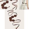 Vintage Boho Waist Rope With Flower Knot For Womens Casual Skirt Accessories