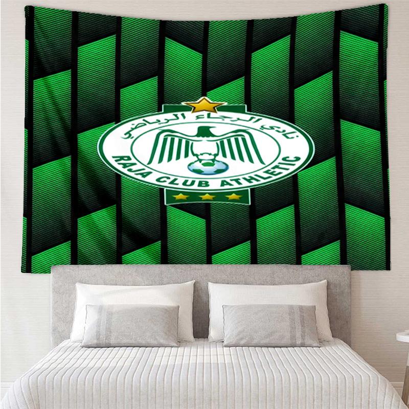 Raja Club Athletic Crest Tapestry Room Decoration Wall Hanging for Living Room Bedroom, dormitory, Birthday and Christmas gifts