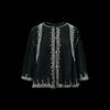Blacknini "Holiday Set" Italy Heavy Twist Sea Island Cotton Embroider New Chinese Short Coat/Sling