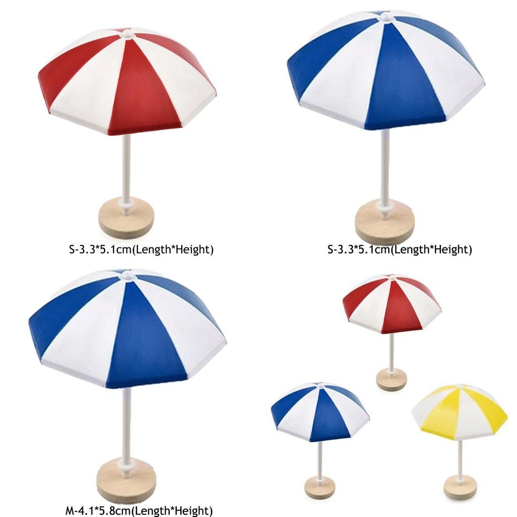 Adorable Mini Sun Umbrella Micro Landscape Ornament For Charming Dollhouse Decor
