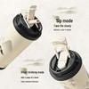 Guochao Double-Walled Coffee Cup with 316 Stainless Steel Liner, Ceramic Thermos, Portable Business Gift.