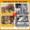 48 Inch Puppy Playpen Easy Assemble Heavy Duty Wire Dog Crates with Door Dogs Cage Kennel Stackable for Puppies and Small Dog